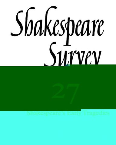 bokomslag Shakespeare Survey