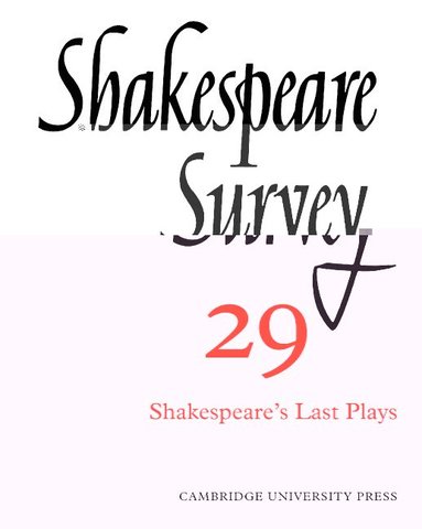 bokomslag Shakespeare Survey