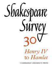 bokomslag Shakespeare Survey