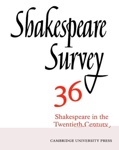 bokomslag Shakespeare Survey