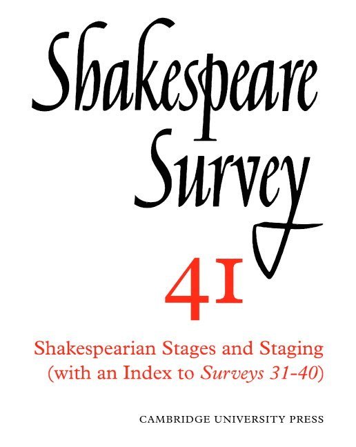 Stanley Wells, Stanley W. Wells, Jonathan Bate, Michael Dobson - Shakespeare Survey, Häftad