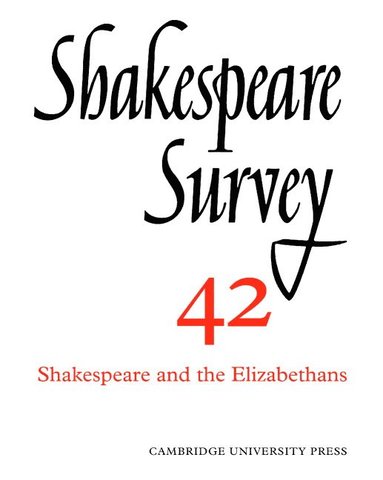 bokomslag Shakespeare Survey