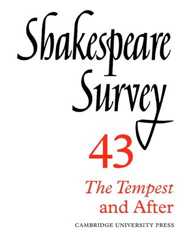 bokomslag Shakespeare Survey