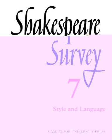 bokomslag Shakespeare Survey