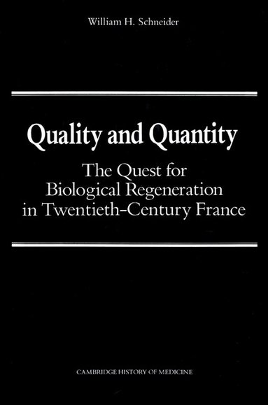 William H. Schneider, Charles Rosenberg, Colin Jones - Quality and Quantity, Häftad