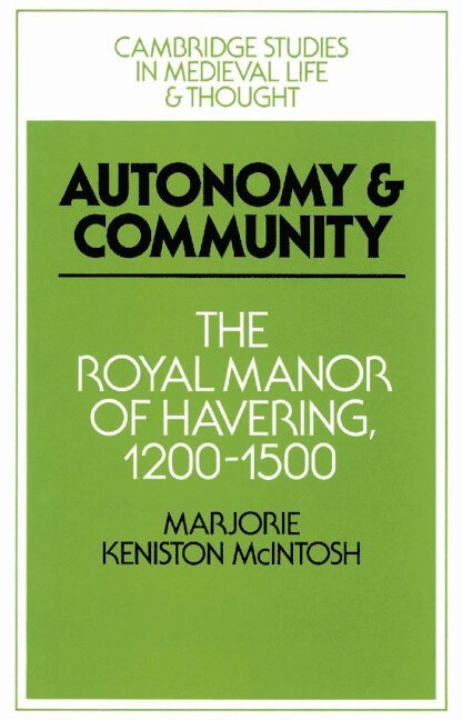 Autonomy and Community 1