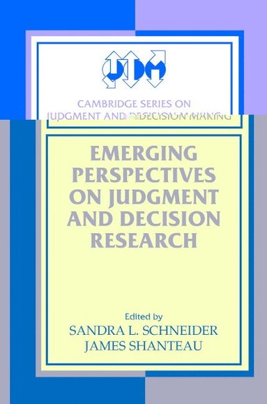 bokomslag Emerging Perspectives on Judgment and Decision Research