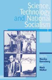 Monika Renneberg, Mark Walker - Science, Technology, and National Socialism, Häftad