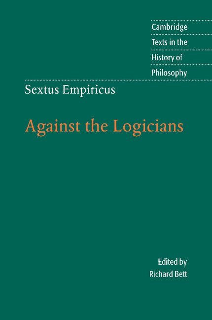Sextus Empiricus: Against the Logicians 1