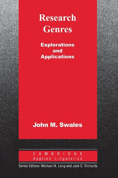 John M. Swales, Michael H. Long, Jack C. Richards - Research Genres, Häftad