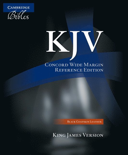 KJV Concord Wide Margin Reference Bible, Black Edge-lined Goatskin Leather, KJ766:XME 1