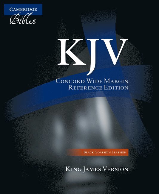 KJV Concord Wide Margin Reference Bible, Black Edge-lined Goatskin Leather, KJ766:XME