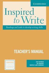 bokomslag Inspired to Write Teacher's Manual