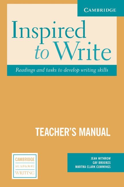 Inspired to Write Teacher's Manual 1