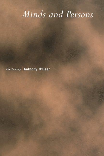 Anthony O'Hear - MINDS & PERSONS, Häftad
