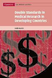 Double Standards in Medical Research in Developing Countries 1