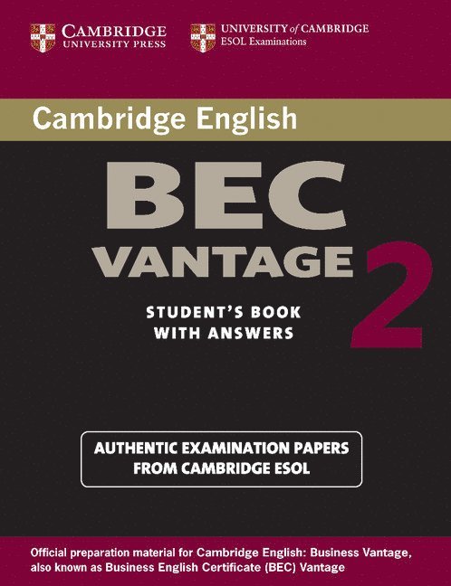 Cambridge BEC Vantage 2 Student's Book with Answers 1