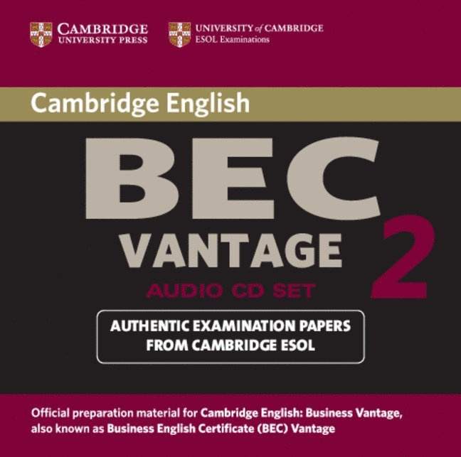 Cambridge BEC Vantage 2 Audio CD 1