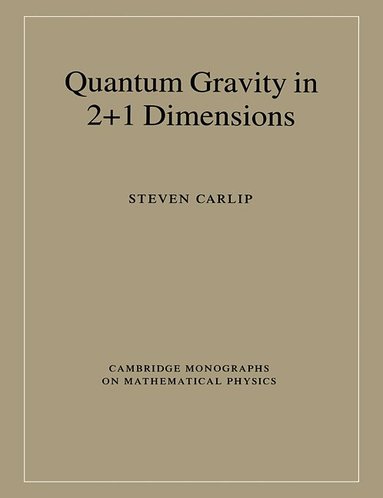 Steven Carlip, Peter Landshoff, D. R. Nelson - Quantum Gravity in 2+1 Dimensions, Häftad