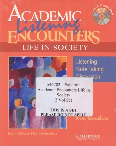 bokomslag Academic Encounters Life in Society 2 Book Set (Reading Student's Book and Listening Student's Book with Audio CD)