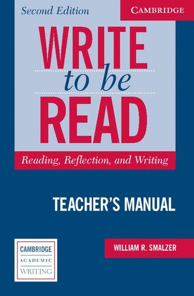 bokomslag Write to be Read Teacher's Manual