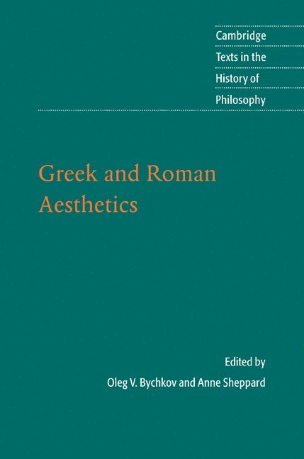 Greek and Roman Aesthetics 1