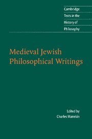 bokomslag Medieval Jewish Philosophical Writings