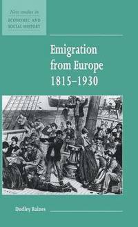 bokomslag Emigration from Europe 1815-1930