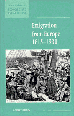 Dudley Baines - Emigration from Europe 1815-1930, Inbunden
