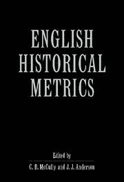 bokomslag English Historical Metrics