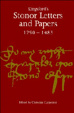 bokomslag Kingsford's Stonor Letters and Papers 1290-1483