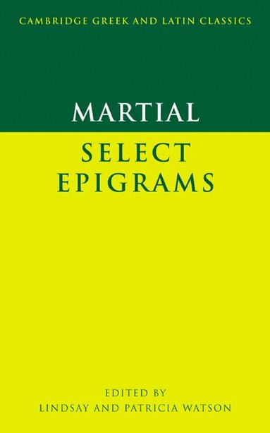 bokomslag Martial: Select Epigrams