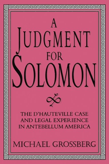 bokomslag A Judgment for Solomon