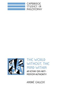 bokomslag The World Without, the Mind Within