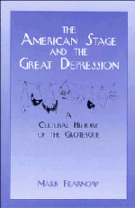 bokomslag The American Stage and the Great Depression