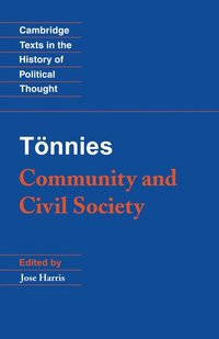 bokomslag Tonnies: Community and Civil Society