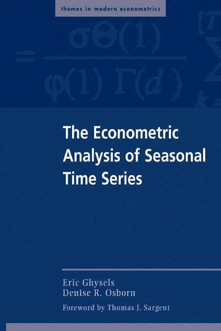 The Econometric Analysis of Seasonal Time Series 1