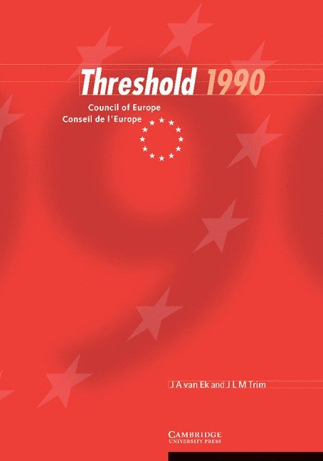 J. A. van Ek, J. L. M. Trim, J. A. Van Ek, J. A. Van Ek - Threshold 1990, Häftad