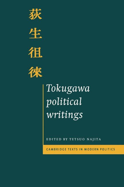 Tokugawa Political Writings 1