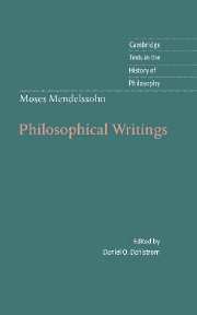 bokomslag Moses Mendelssohn: Philosophical Writings