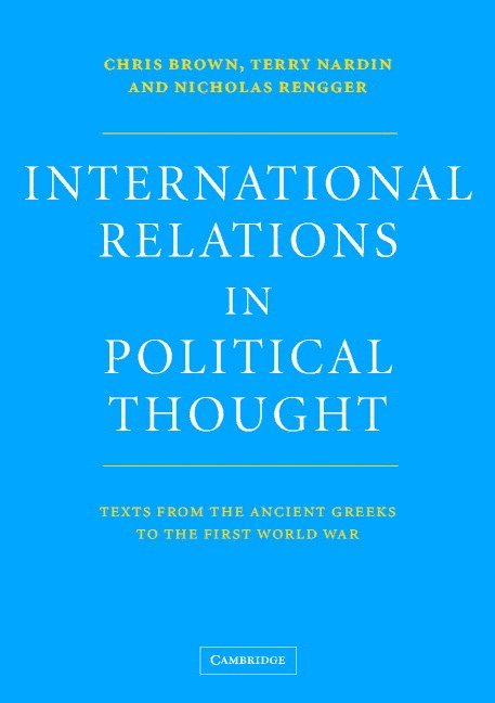 International Relations in Political Thought 1