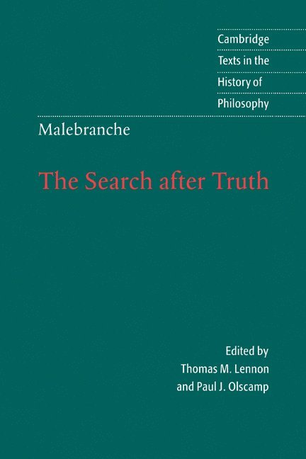 Malebranche: The Search after Truth 1