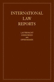 bokomslag International Law Reports