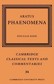 Aratus, Douglas Kidd, New Zealand) Kidd, Douglas (University of Canterbury, Christchurch, Michael Reeve - Aratus: Phaenomena, Inbunden