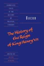 bokomslag Bacon: The History of the Reign of King Henry VII and Selected Works