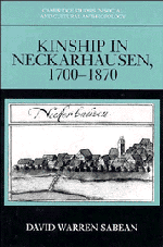 Kinship in Neckarhausen, 1700-1870 1