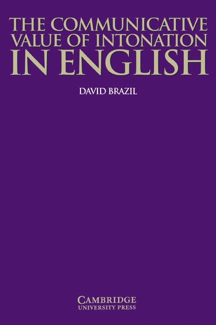 The Communicative Value of Intonation in English Book 1