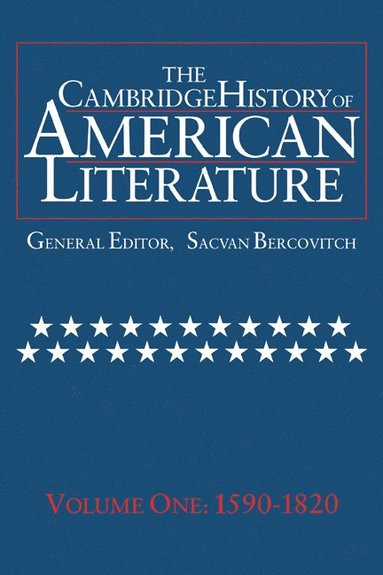 bokomslag The Cambridge History of American Literature: Volume 1, 1590-1820