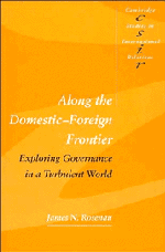 James N. Rosenau - Along the Domestic-Foreign Frontier, Häftad