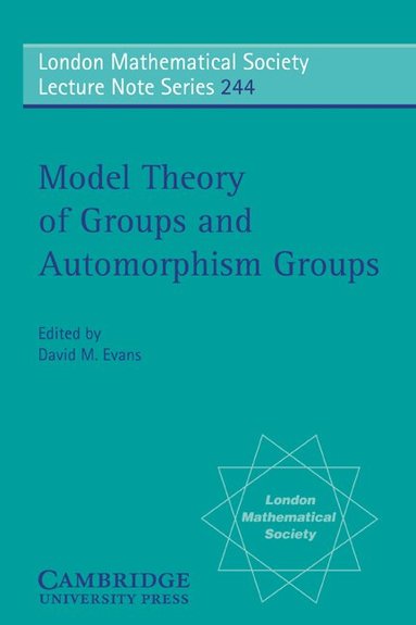 David M. Evans - Model Theory of Groups and Automorphism Groups, Häftad